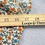 In Loom Prairie Dress Medium Ditsy Floral Elastic Waist‎ Cap Sleeve Tiered Midi Photo 5