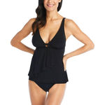 Beyond‎ Control Womens Two Piece Swimsuit Tankini Bikini Bottom Black Size 8 Photo 0