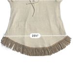 New York Laundry Warm Cozy Boho Lace Up Top With Fringe Size 1 Festival Cosplay Photo 4