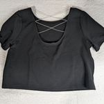 Andthewhy  Classic Black Women's Top With Pearl Lace Back Size 2X Photo 1