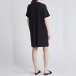 Eileen Fisher  Boxy Crewneck T-Shirt‎ Dress NWT Size Small Black Photo 1