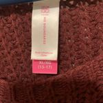 No Boundaries Maroon Knit Sweater Photo 2