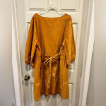 Ava & Viv Ava &‎ Viv Women's Copper Pumpkin 3/4 Ballon Sleeve Ruffle Hem Dress size 2X NWT Photo 3