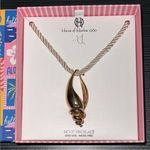 House of Harlow 1960 Gold Shell Pendant Necklace Photo 0
