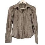 ZARA  plaid puff sleeve long sleeve button down xs Photo 9