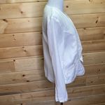 Cupcakes and Cashmere  White Open Blazer Linen Tencel Medium Photo 5