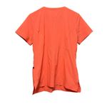 Scrubstar Premium Scrubwear Top Womens Small S Coral Orange Zip Front Pocket Photo 5