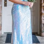 Prom Dress Blue Size 6 Photo 0
