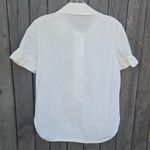 Tory Burch White Ruffle Sleeve Blouse Photo 5