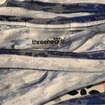 Three Hearts Blue and Pink Short Sleeve Tee with Floral Design Size L Photo 3