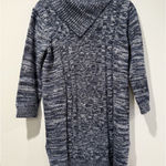 Jason Maxwell  Tunic Sweater Dress Small Marled Knit Stretch Acrylic Slits Photo 0