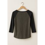 MLB New York Yankees Raglan Shirt Size M Gray Blue 3/4 Sleeve Baseball Tee Size M Photo 3