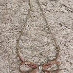 Betsey Johnson  X Marie Antoinette Oversized Pink Bow Necklace Photo 0