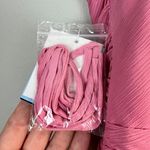 David's Bridal Davids‎ Bridal Strapless Dress 12 Rosepetal Crinkle Chiffon Cascade Bridesmaid Photo 9