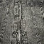 Chico's Gray Jean Jacket with Black Accents Photo 1
