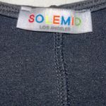 Solemio Black Crop Top tank By Photo 6