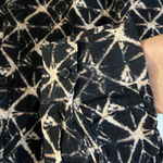 Elegant Black and Cream Geometric Swim Coverup Photo 3