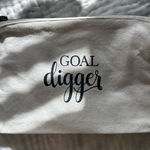 Canvas Pouch with 'Goal Digger' Print Black Photo 0