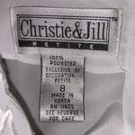 The Great Christie & Jill Sz 8P White Puff Sleeve Top Cottagecore Embroidery Modest Vtg Photo 10