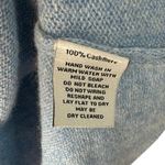 Claudia Nichole Blue 100% Cashmere Short Sleeve Sweater Size Medium Photo 3