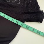 Antonio Melani Antonio Milani Lace Sleeve Stretch Top Sz S Black Goth Emo Career Work City Girl Photo 5