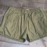 Madewell Olive Green Utility Drawstring Shorts XS Made in Vietnam Photo 1