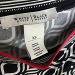 White House | Black Market Geometric Tie V Open Back Mini Dress XS Black Pink Photo 6