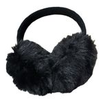 Black faux fur earmuffs women's winter accessory headband Photo 1