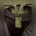 Ralph Lauren Lauren  blue with gold buttons bottom up shirt size women medium-‎ Photo 1