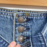 Abercrombie & Fitch  Mom Jean High Rise Button Fly Jeans Womens 27 Belted Blue Photo 7