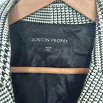 Boston Proper  Houndstooth Plaid Blazer Sz 10 Photo 2
