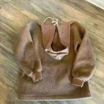 Madewell teddy bear sweatshirt with hood Photo 2