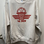 Jerzees Vintage Nebraska Women’s Basketball Sweatshirt XL VTG White X-Large Crewneck Photo 0