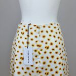 We Wore What  Satin Mini Slip Skirt Ditsy Floral Daisies Revolve Cottagecore M NWT Photo 7