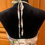 Anna Sui Anthropologie x Hidden Grove Floral Silk Ruched Halter Dress Size 8 Photo 6