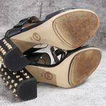 Michael Kors Edgy  Studded “Linden” Block Heel Sandals Sz 8 Photo 7