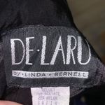 De Laru Linda Bernell vintage velvet satin prom dress Black Size 10 Photo 6