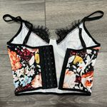 SheIn Floral Lace Corset Bustier Tank Size XS Photo 2
