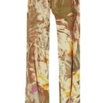 Cache Flat Front Tropical Forest Pant Size 2/4/6 XS/S Front Zipper $128 Stretch Photo 1