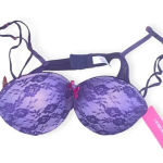 Xhilaration Vintage y2k  purple lace push up bra Deadstock Photo 0