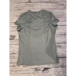 Alo Yoga Coolfit Mesh Back Short Sleeve Top in Light Blue Size Medium Photo 3