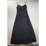 VTG Bora Prom Dress XL Black Bling Accent Sheer Layer Fairy Goth Evening Gown Photo 3
