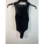 Maniere De Voir  Black Zebra Print Bodysuit In Size 2 Photo 3