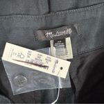 Madewell NWT Harlow Wide-Leg Pant Black Women Size 2P Linen Blend Casual Pockets Photo 3