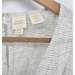 Catherine Malandrino Catherine‎ Malandrino XL Linen Striped Flutter Sleeve Top Blouse Photo 1