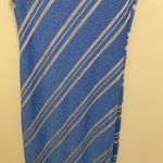 Lush Clothing Nectar Lush Women’s Blue & White Tank Sweater Knit Dress L Large Bust 38” NWT Photo 3