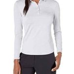 Under Armour Polo Top Long Sleeve UPF 30+ Light Grey Size L New w/Tag Photo 1