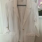 Cato Linen White Blazer Photo 0