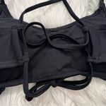 SO  Crochet Flounce Bikini Top Black Photo 6
