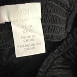 H&M Sweetheart Neckline Puff Sleeve Top Size 10 Dark Romantic Smocked Victorian Photo 6